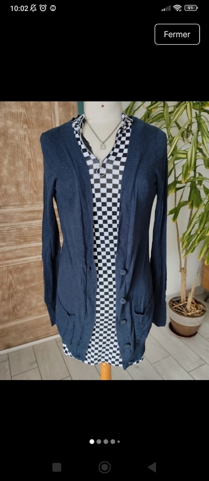 Gilet long bleu 💙 - photo numéro 2