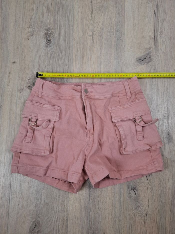 Short Femme – Cargo Rose – Taille M – Coton - photo numéro 4