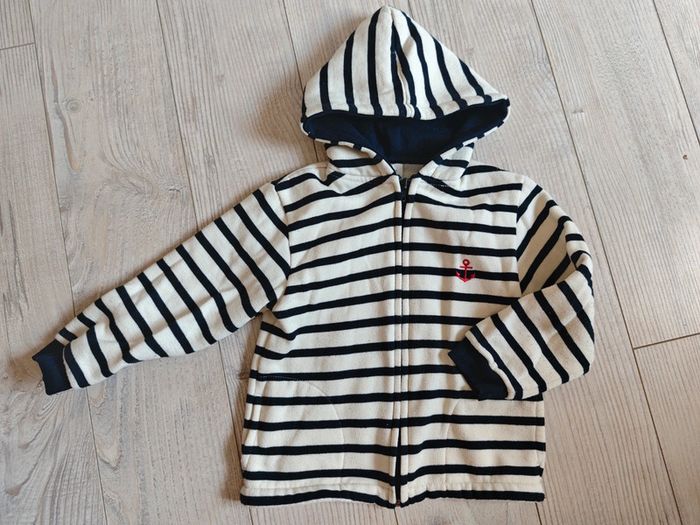 Gilet rayé 4 ans