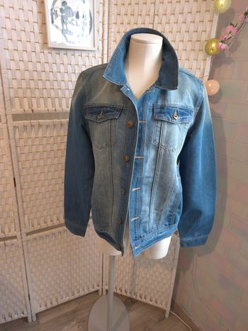 Jolie veste en jean Kiabi bleue délavée homme TM