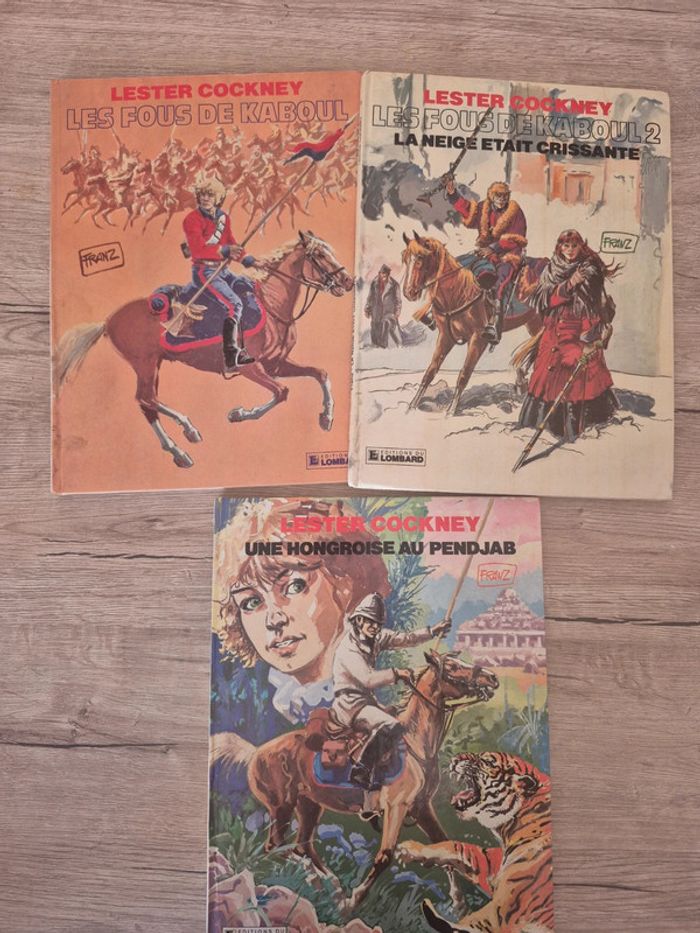 Lot de 3 bandes dessinées Lester Cockney EO