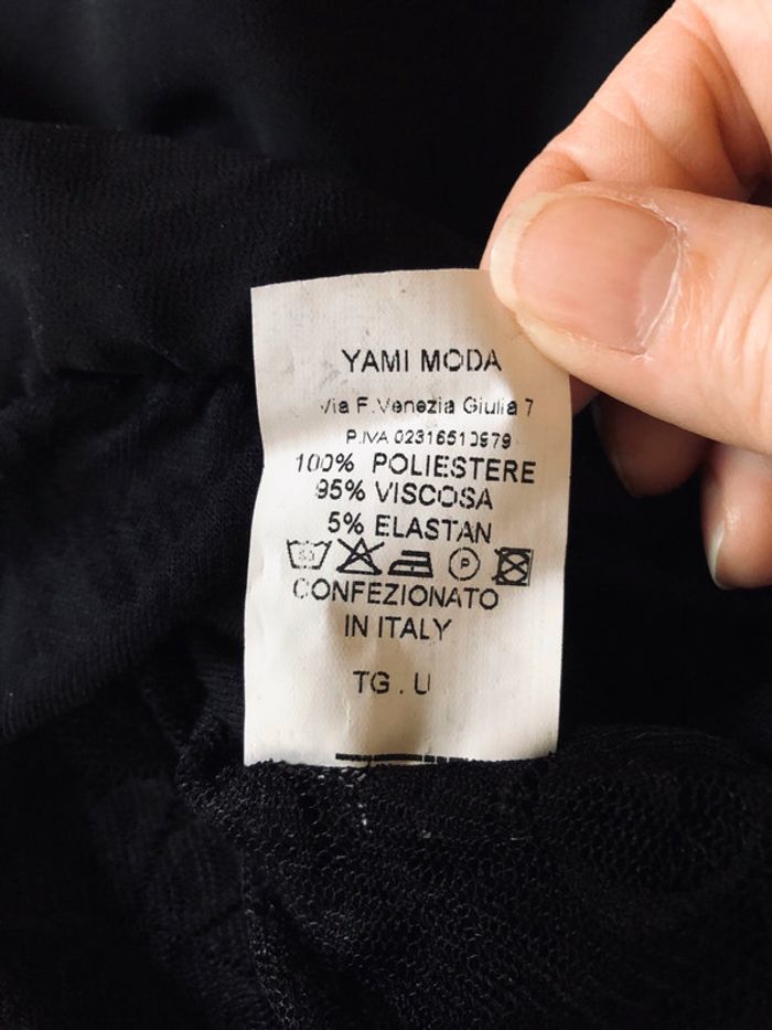 Blouse noire sans manches Terra di Siena taille unique - photo numéro 4