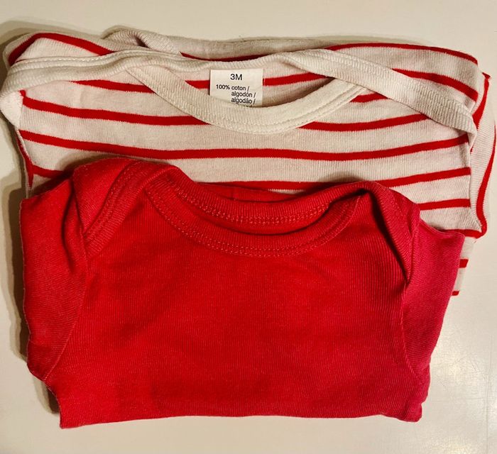 Lot bodies manches longues - 3 mois - photo numéro 5