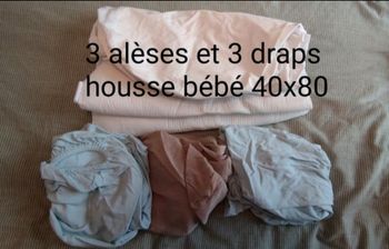 Draps housse et alèses 40 x 80cm