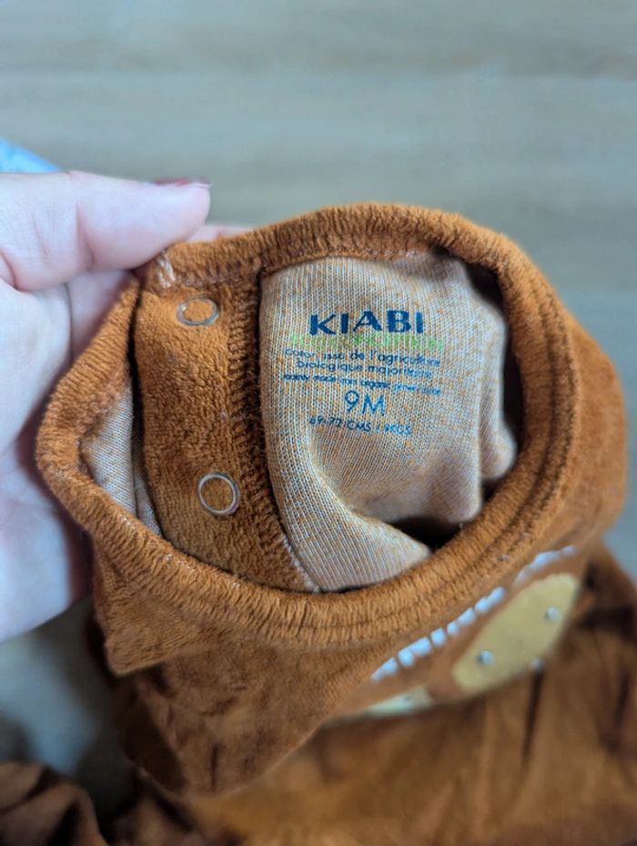 Pyjama velours Kiabi 9 mois - photo numéro 3