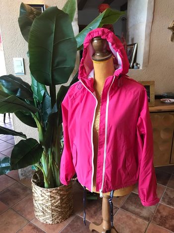Tommy jeans coupe vent zippé taille xs rose