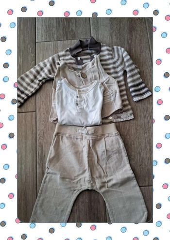Ensemble 4 pièces DPAM – Taille 12 mois – Très bon état
