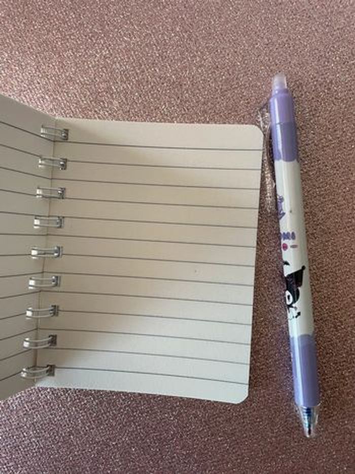 Carnet + stylo kuromi - photo numéro 2