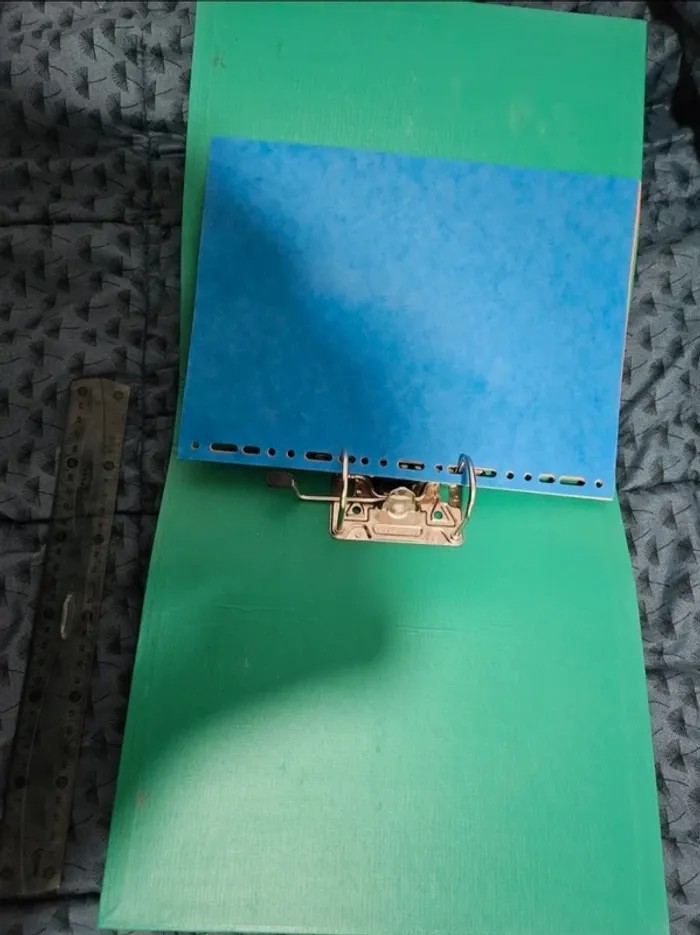 Grand classeur vert 2 anneaux exacompta - photo numéro 3