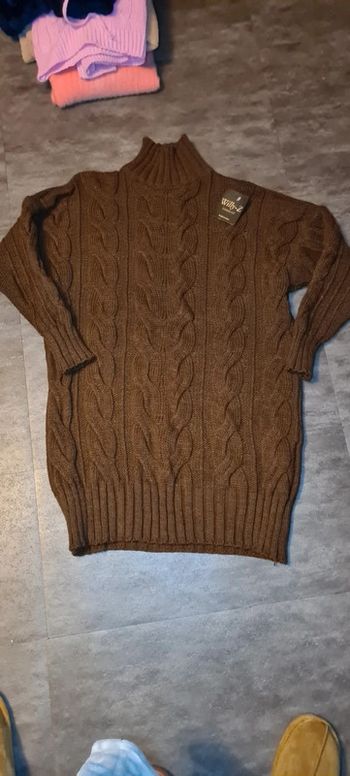 Robe pull chocolat