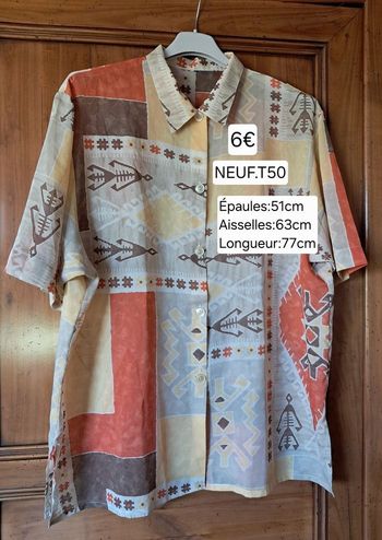 Chemise NEUVE pour femme taille 50