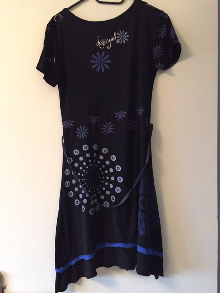Robe Desigual noire bleue - photo numéro 2