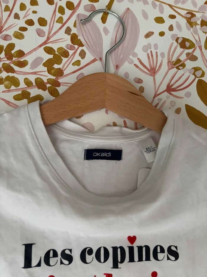Tee shirt les copines c’est la vie okaidi - photo numéro 2