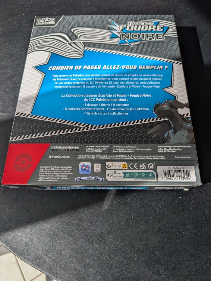 Pokémon coffret collection classeur foudre noire EV10.5 - photo numéro 3