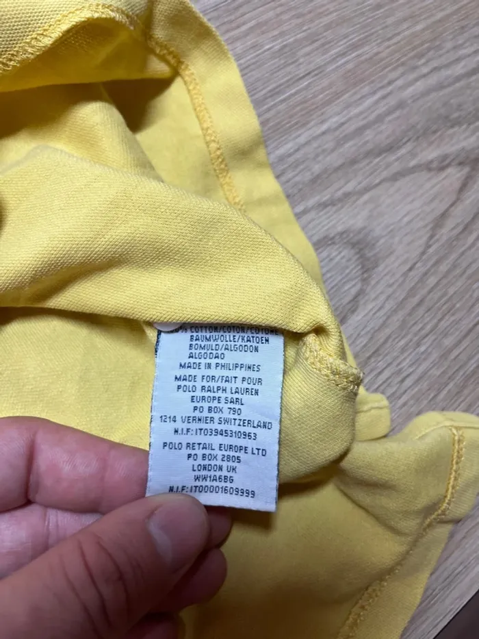 Polo, Ralph Lauren - couleur jaune - taille S - photo numéro 4