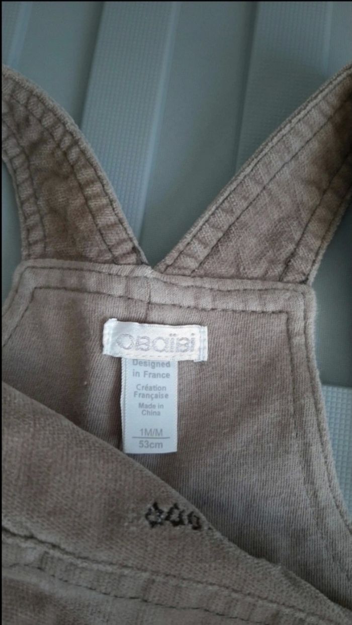 Salopette 1mois Obaïbi - photo numéro 4