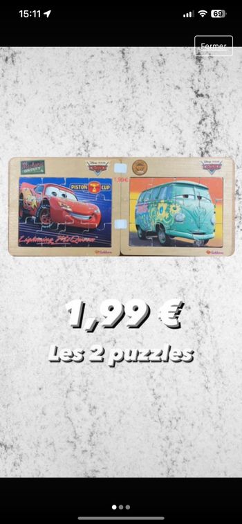 Lot de 2 Puzzles