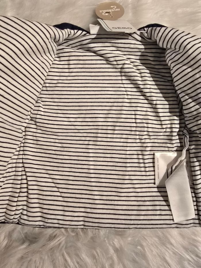 Neuf (non porté) 🏷🤩😍💙 superbe veste / gilet molleton  reversible mixte 3 mois 💙😍🤩 - photo numéro 4