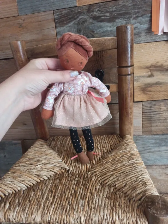 Peluche poupée les Parisiennes moulin roty tbe - photo numéro 3