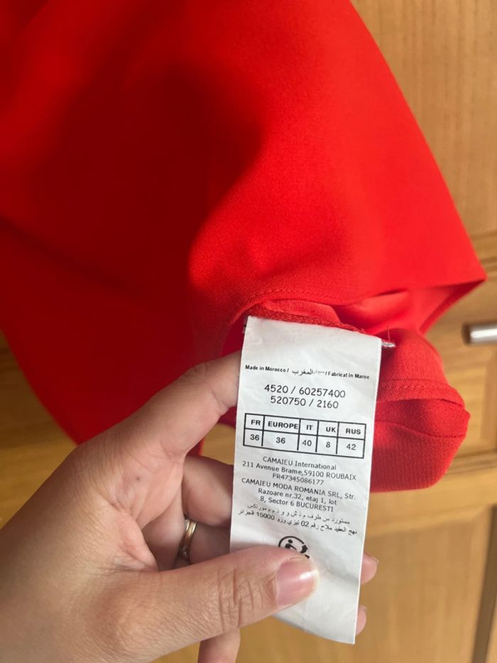 Robe cérémonie / été corail femme 36 - photo numéro 6