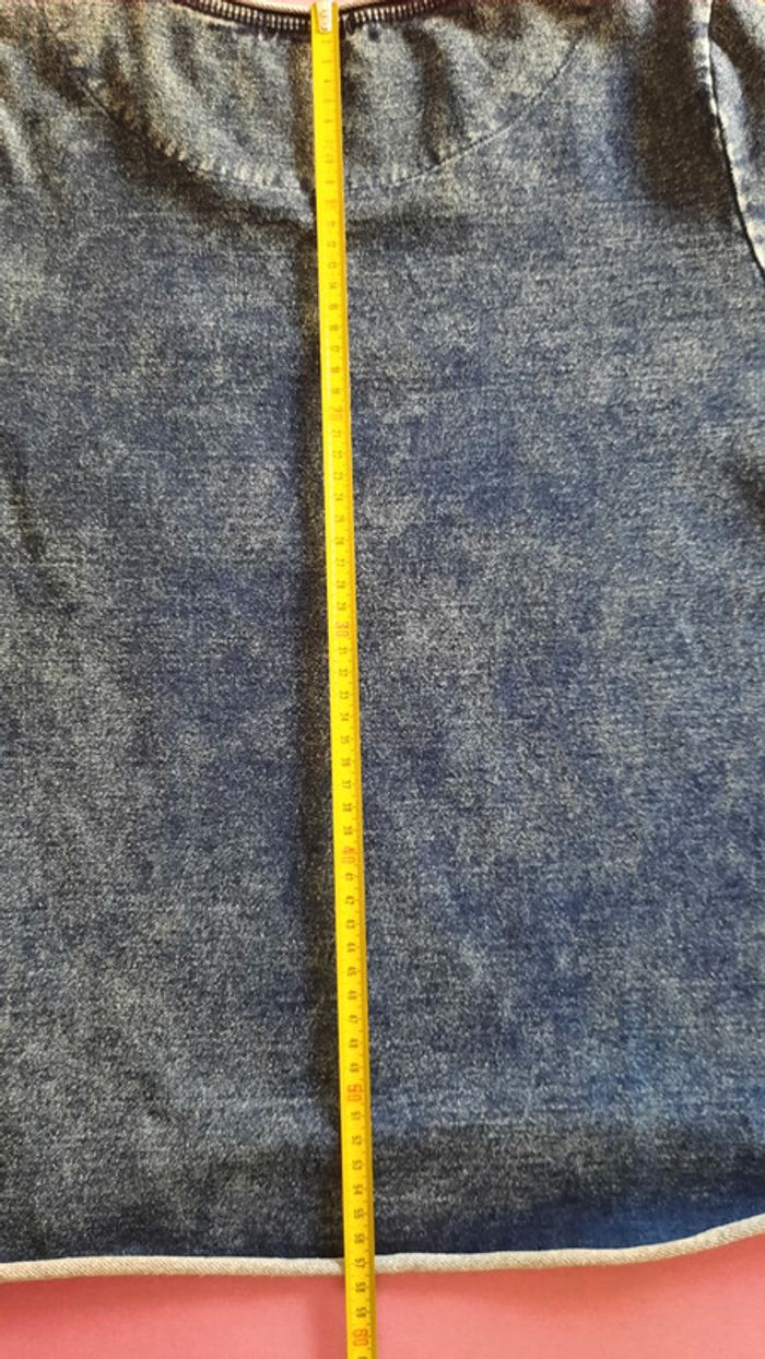 Sweat jean bleu taille S - photo numéro 9
