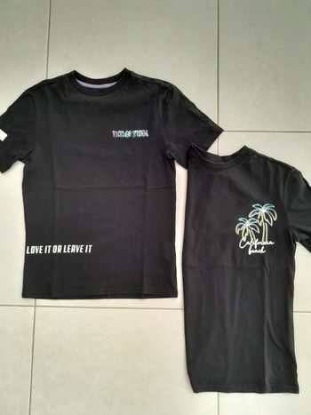Lot 2 tee shirt manches courtes garçon 12 ans