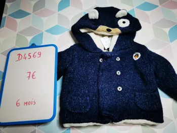 D4569 - gilet épais garçon 6 mois