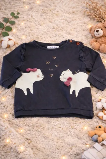 Sweat bébé fille – 6 mois – Creeks