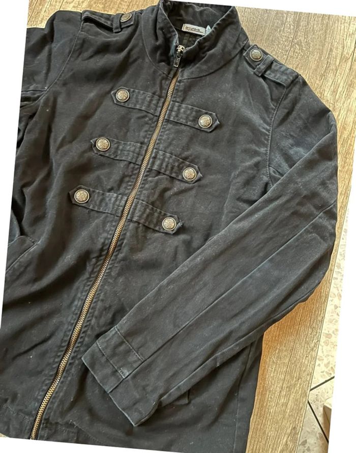 SOLDÉ - Veste noire en Jean’s , fille 14 ans - tape à l’œil - 100 % coton - photo numéro 2