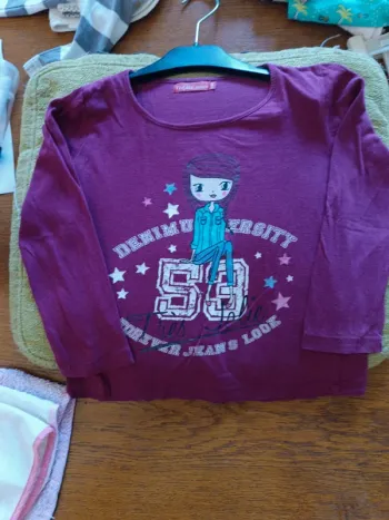 T-shirt bordeaux Tissaia 4A (2)