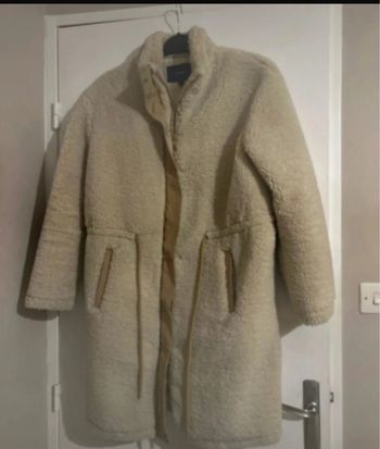 Manteau sherpa beige 
