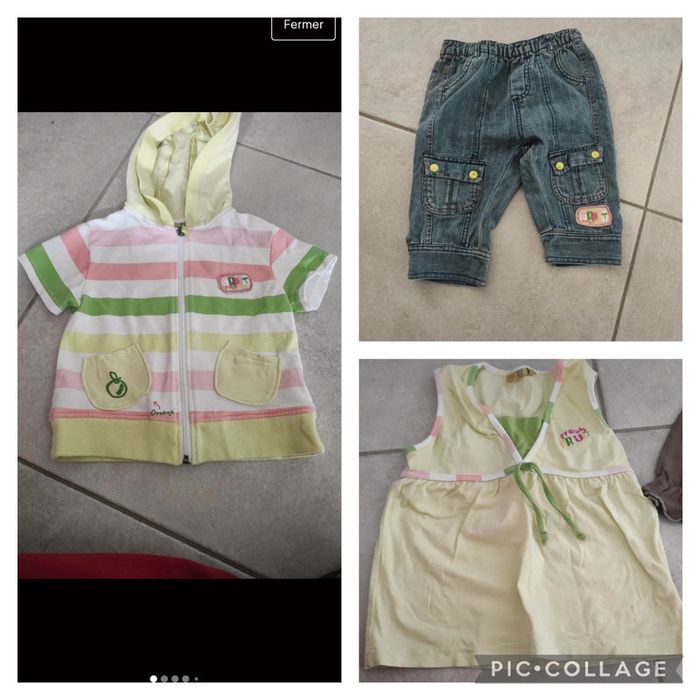 Ensemble gilet manches courtes, debardeur et pantacourt yatsi girls