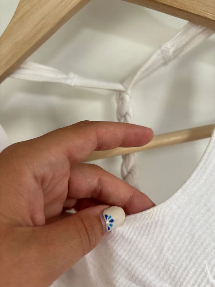 débardeur blanc adidas taille 10 ans - photo numéro 4