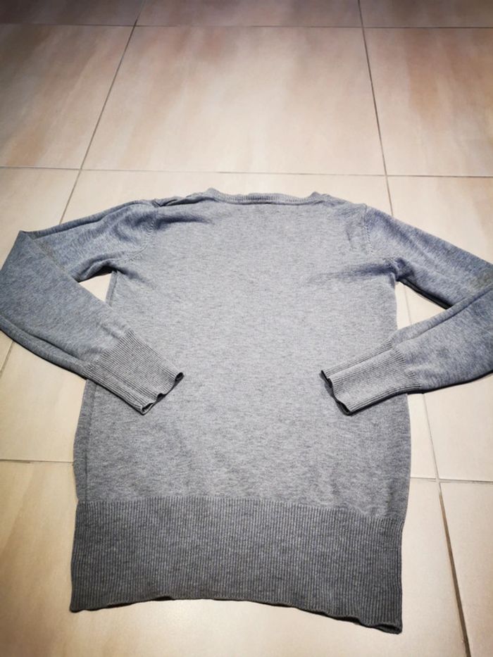 Pull col v femme gris S pimkie - photo numéro 2