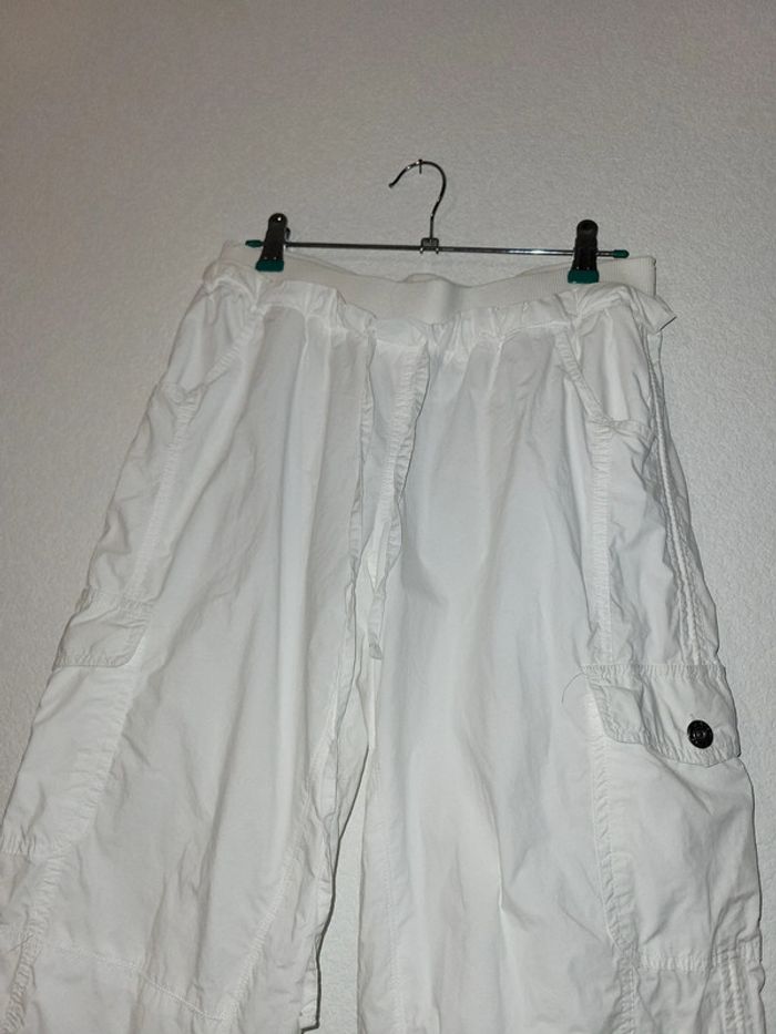 Pantalon fluide blanc taille L - photo numéro 3