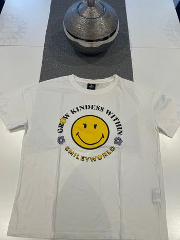 T-shirt manche courte blanc smiley