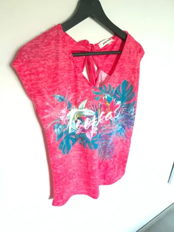 T-shirt rose Grain de malice taille s