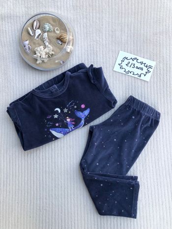 Pyjama en velours - 2 pièces - 2/3 ans (98 cm) - Sergent Major