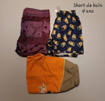 🐼 Lot shorts de bain 4 ans 🐼