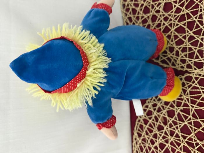 doudou clown multicolore - photo numéro 2