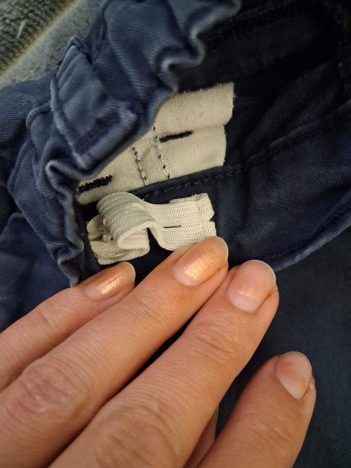 Pantalon coupe droite bleu marine 4 ans - photo numéro 4