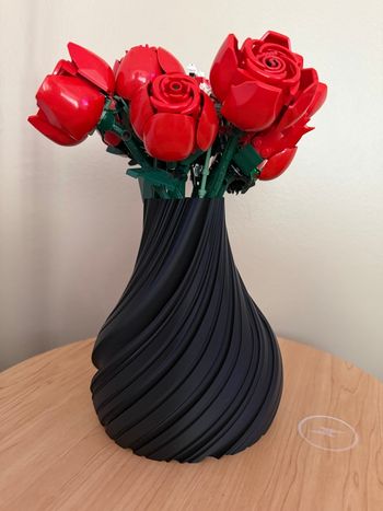 Vase fin idéal fleurs lego 3D