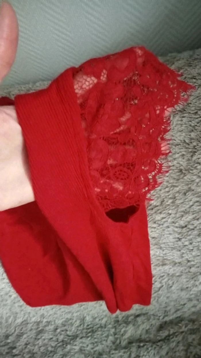 Magnifique t-shirt manches courtes en dentelle - photo numéro 9