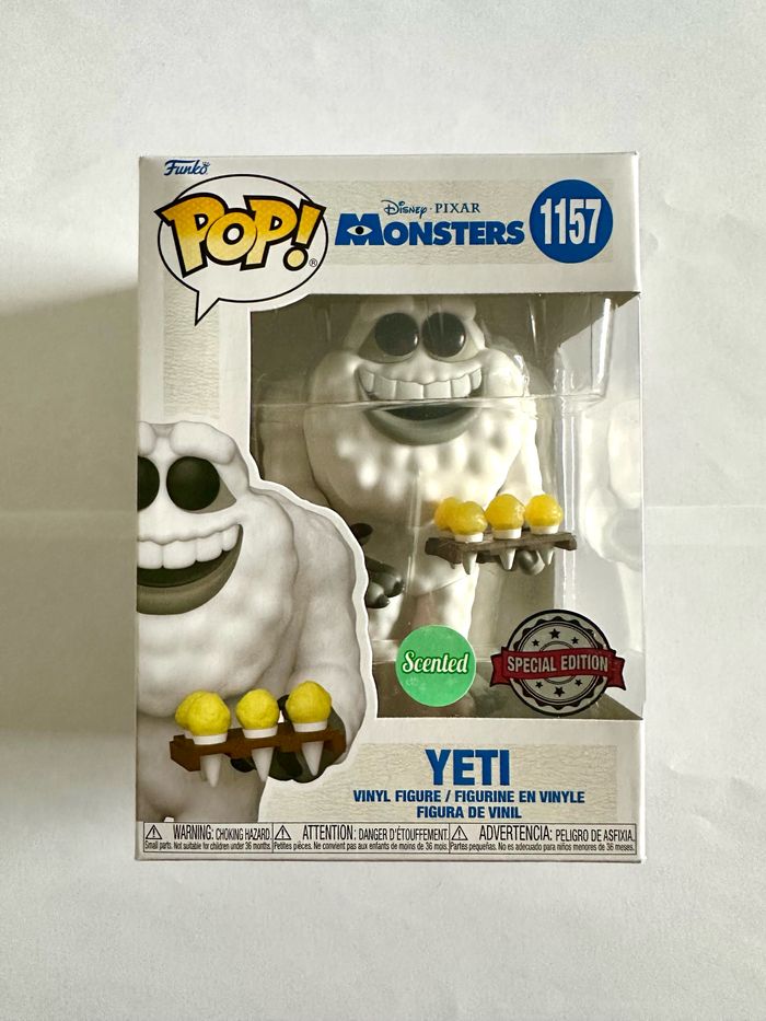 Figurine Funko Pop Yeti (scented) numéro 1157 Monsters Pixar Disney