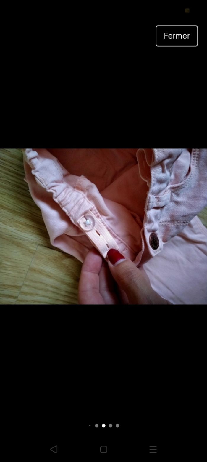 pantalon rose saumon. Tex.
taille 18 mois - photo numéro 7