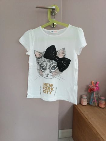 Tee-shirt chat HetM taille 8 ans