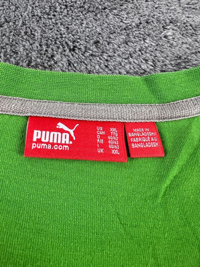 T-shirt vert clair Puma logo – Taille XXL - photo numéro 5