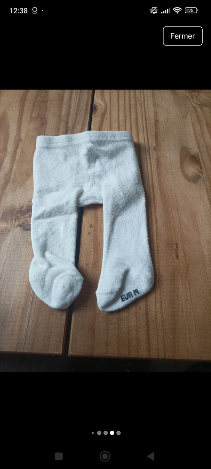 Lot de pantalon short et 1 collant bébé fille - photo numéro 7