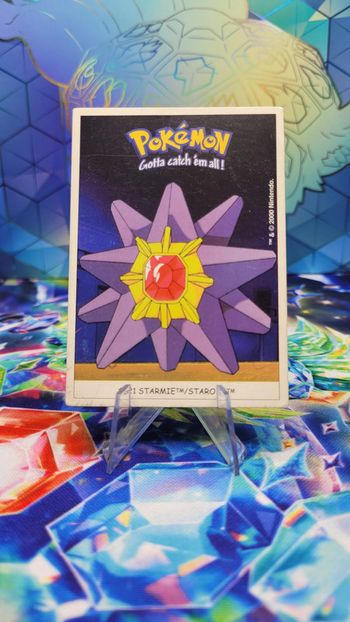 Carte Sticker Pokémon Dunkin Boomer 1999 n°121 Staross