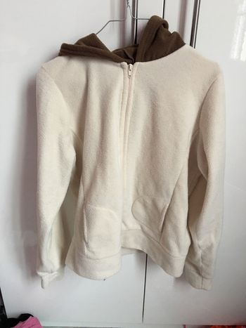 Polaire beige et marron Taille S